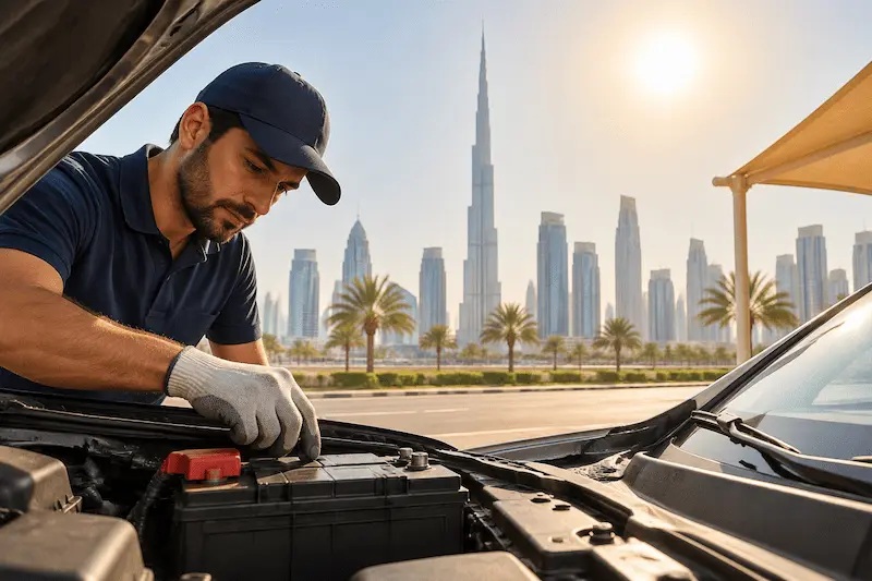 Protect Your Car Battery From Heat Damage in Dubai