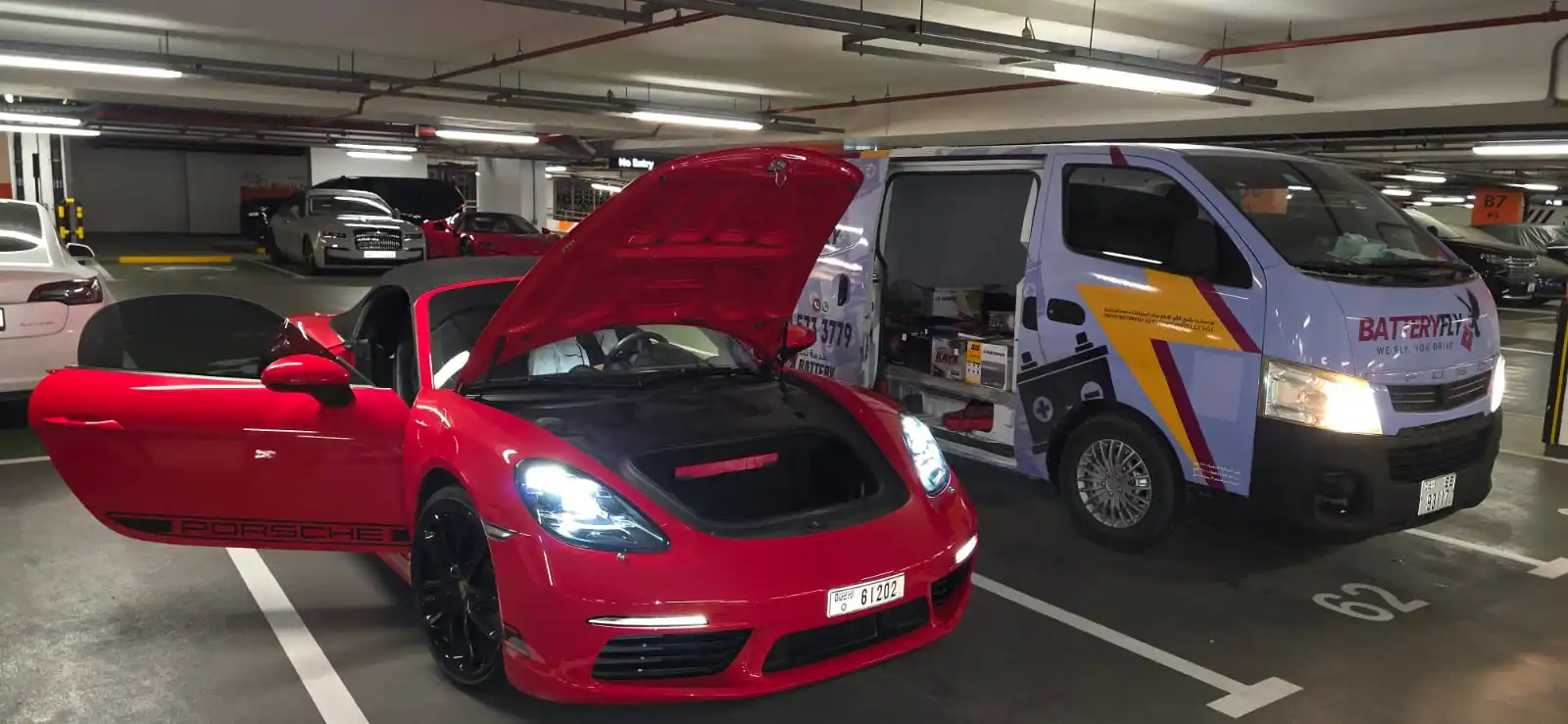 Car battery replacement Dubai
